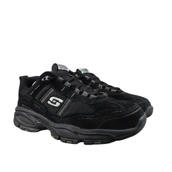 Skechers Shoe Men 8.5 Sport Sneaker Athletic Memory Foam Comfort Active Wide Fit - Picture 1 of 16
